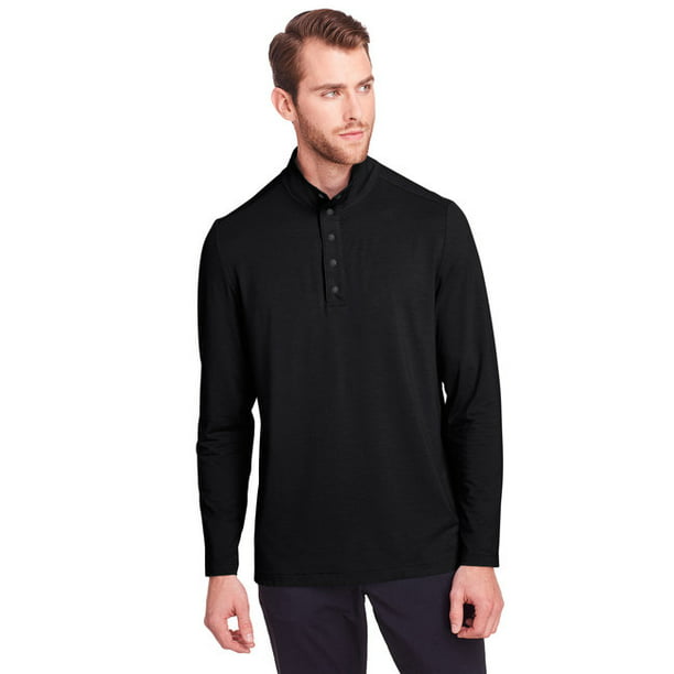 North End - Men's Jaq Snap-Up Stretch Performance Pullover - BLACK ...
