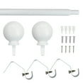 thumbnail image 4 of Mainstays 1/2” White Ball Adjustable Curtain Rod, 48”-84”, 4 of 4