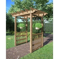 Vita Springwood Cedar Wood Arbor, Golden Brown, VA68900