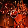 thumbnail image 4 of Luces de Halloween naranjas, de luces incandescentes de Halloween, mini bombillas conectables certificadas por UL, luces naranjas para el hogar, jardín, porche, decoraciones para fiestas de Hallo, 4 of 5