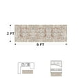 thumbnail image 6 of SIXHOME 2'x6' Runner Rugs Machine Washable Runner Vintage Medallion Non Slip Soft Carpet Rug Runner for Bedroom Hallway Kitchen Entryway Laundry Indoor Retro Home Decor Orange, 6 of 6