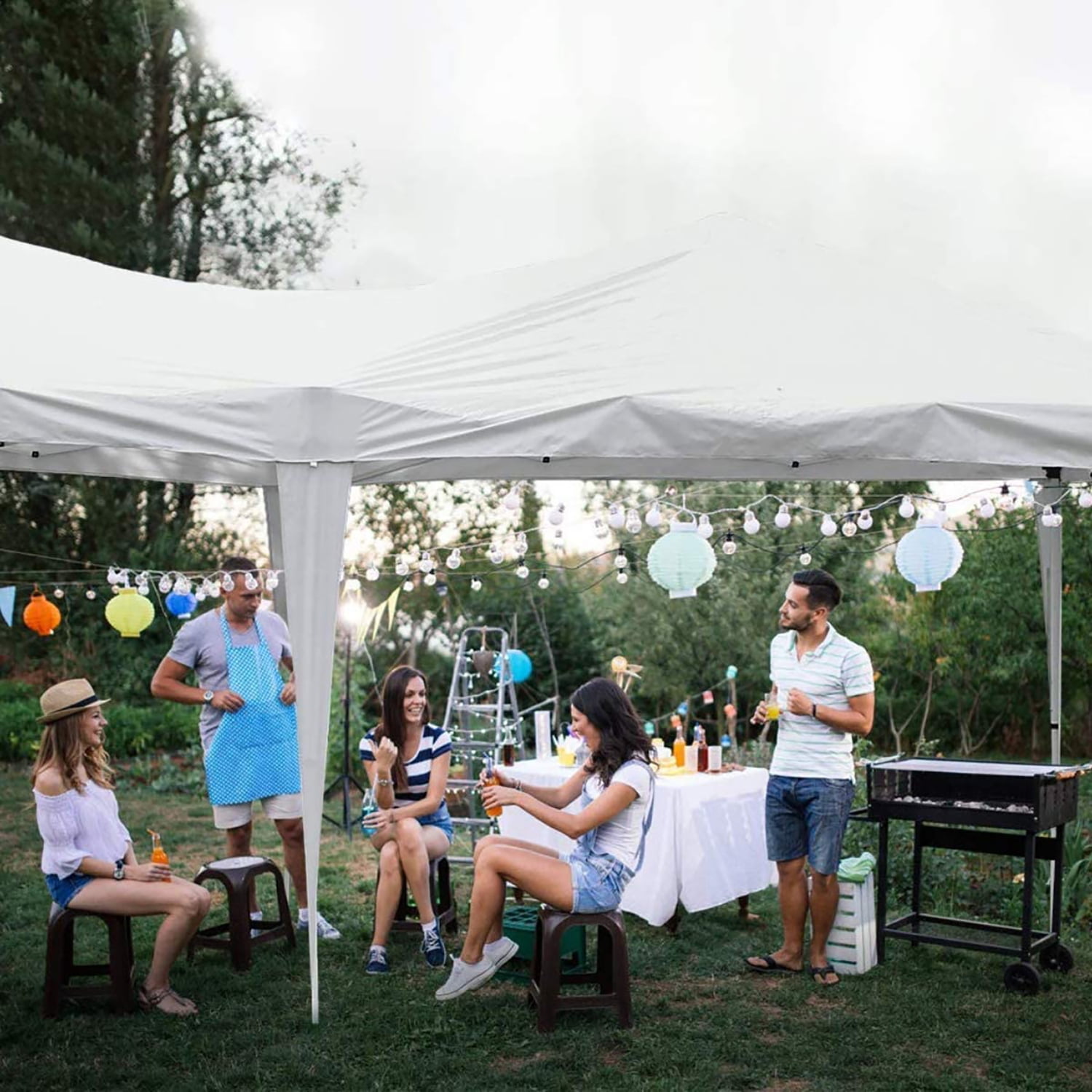 Outdoor 10'x30' Party Wedding Tent, Heavy Duty Canopy Gazebo, Maximum 50 People Outdoor 10'x30' Party Wedding Tent, Heavy Duty Canopy Gazebo, Maximum 50 People