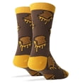 thumbnail image 2 of Oooh Yeah Men's Novelty Crew Socks, Funny Food Crazy Silly Socks, Grilled Cheese, 2 of 4