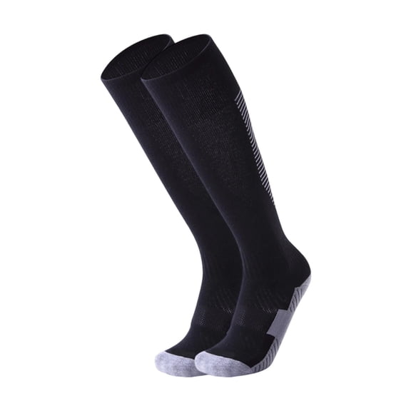 Kids Compression Athletic Socks Knee High Football Soccer Socks Cushioned Breathable Sports Long Socks for Boys Girls