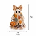 thumbnail image 3 of Izexuh 2D Acrylic Ghost Tabletop Ornament, Halloween Home Decor, Flat Silhouette Cutout with Sturdy Stand for Shelf Desk Mantel and Party Room Display, 3 of 6