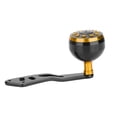 thumbnail image 2 of Mango de carrete de pesca, perilla CNC con accesorios, piezas de repuesto, accesorio (negro + dorado) NikouMX Deportes, 2 of 8