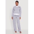 thumbnail image 2 of Women's Graphic Detail Layered Look Shirt Collar Sweatshirt, 2 of 5