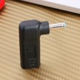 thumbnail image 2 of Adaptador de enchufe macho de CC de 90 grados USB-C tipo C hembra a 4,5x3,0mm para ordenador portátil, 2 of 7