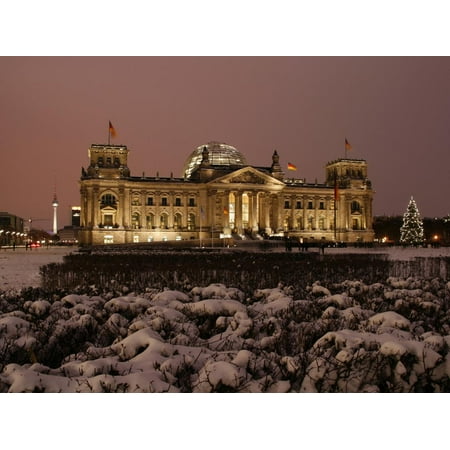 The German Parliament in the Old Reichstag Building, Berlin, Germany Print Wall Art By David