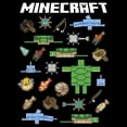thumbnail image 2 of Junior's Minecraft Fish and Mobs  Graphic Tee Black Medium, 2 of 3