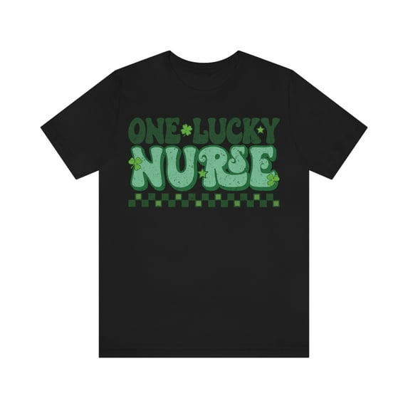 St Patricks Day Nurse Shirt Scrub Tops for Women Short Sleeve Retro