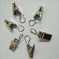thumbnail image 3 of OULII 60Pcs Silver Metal Drapery Rings with Clips for Curtain Use Featuring Solid Rim Design, 3 of 6