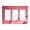 3-Gang, variant on Red Crystal Switch Cover Decorative Wall Plate 3-Gang 2-Toggle 1-Decor Standard Size