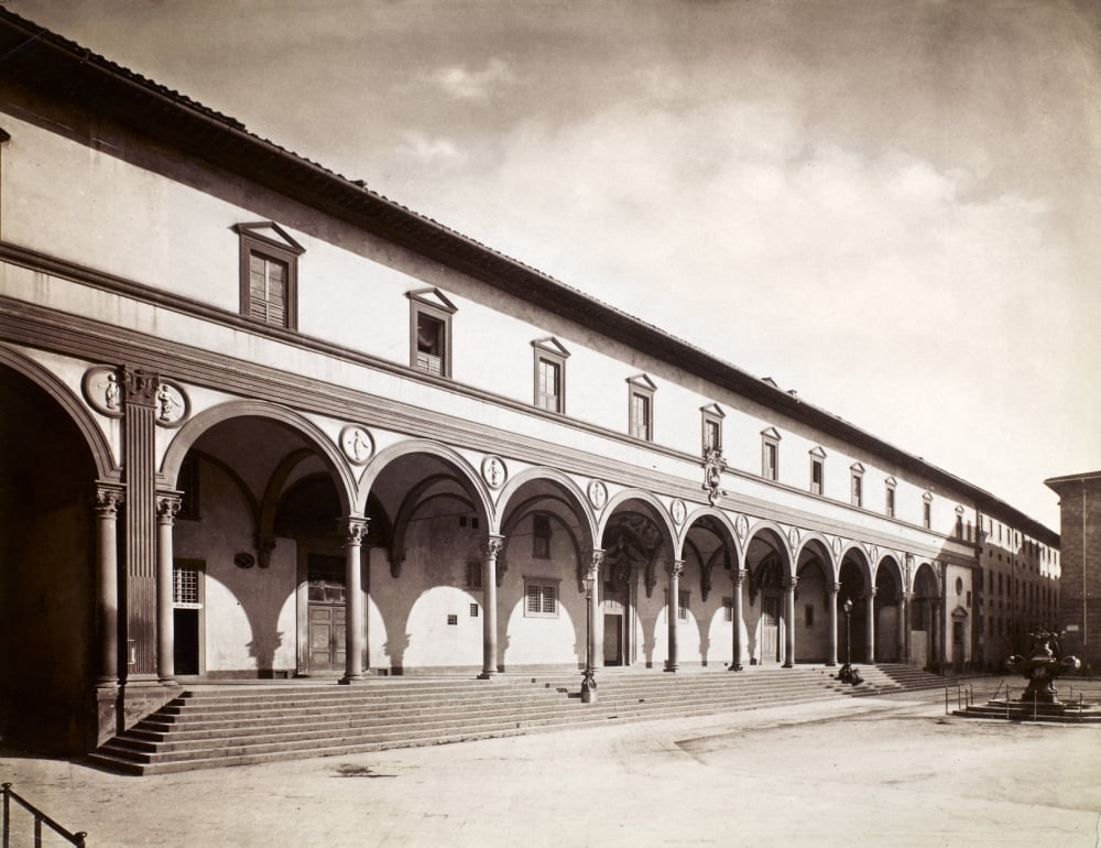 Florence Orphanage Nview Of The Loggia Of The Ospedale Degli Innocenti ...