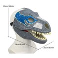thumbnail image 2 of Cubrebocas de dinosaurio con mandíbula que se abre Disfraz de Halloween para fiesta de cosplay Cubrebocas Accesorios de disfraces Decoraciones de bar Regalos, 2 of 2
