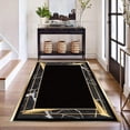 thumbnail image 4 of 1PC Marble and Gold Regional Carpet Partial Carpet, Lightweight Washable Easy-to-Manage Carpet Mat Festival Gift, Suitable for Living Room, Bedroom, Dining Room, Office, Balcony, Room Accessones, 4 of 10