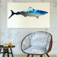 thumbnail image 3 of Rungungde Metal Shark Wall Art Decor, Shark Metal Art Wall Hanging Ornament Home Decoration, Shark Metal Wall Sculptures for Patio Living Room Bedroom Home Decoration, 3 of 14