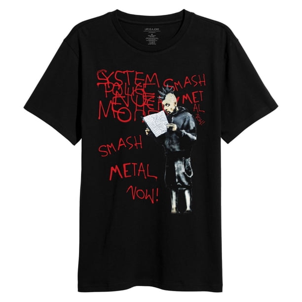 Elevenparis Hombre Smash Metal Graphic T-Shirt negro XL