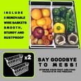 thumbnail image 6 of DEMULLER Small Freezer Chest Freezer with 2 Baskets Electronic Control Top Door Open Black New, 6 of 9