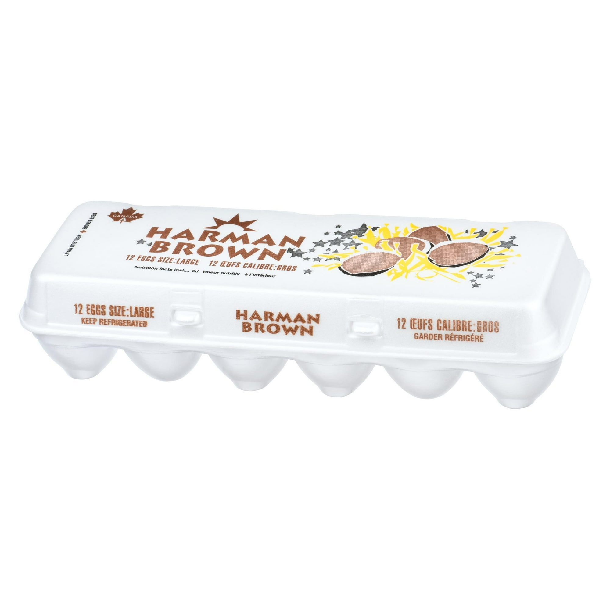 Harman Large Brown Eggs, 12 Pack