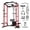 F7 Power Cage- Red, variant on Mikolo Power Cage with Weight Stack Multi-Function Power Rack for Home Gym, Squat Rack, Cable Crossover System, for Strength Training, Red