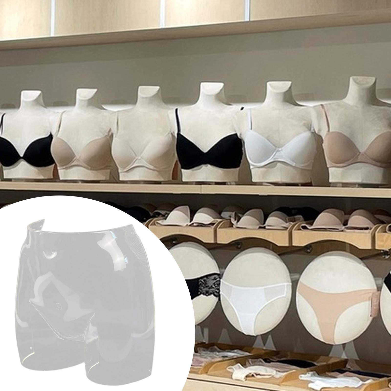 Milageto Bra Underwear Display Stand Clear Lightweight Sturdy Mannequin Model for Bedroom