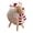 L, variant on Rodiuiu Wooden Christmas Sheep Figurine with Scarf Santa Hat, Plush Fleece Lamb Tabletop Ornament, Rustic Holiday Desktop Window Display Decor