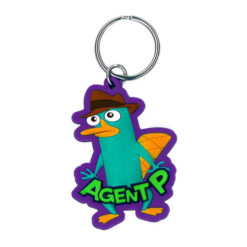 Monogram Phineas and Ferb Agent P Laser Cut Rubber Keychain Walmart