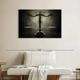 thumbnail image 2 of Elephant Stock Gold Scales Of Justice Wall Art - Horizontal Canvas Wall Art - Living Room Wall Decor - Profession Canvas - Black And Gray Decor - 39" x 26", 2 of 8