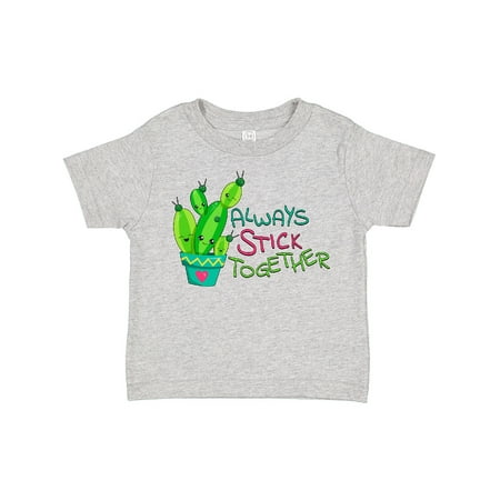 

Inktastic Always Stick Together- Cute Cactus Gift Toddler Boy or Toddler Girl T-Shirt