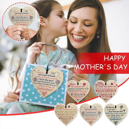 

Mittory New Mother s Day Decorations Wooden Love Pendant The Best-Gift for Mother
