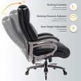 thumbnail image 5 of Big and Tall 400lbs Office Chair, High Back Executive Computer Chair, Adjustable Lumbar Support Wide Seat Ergonomic Home Office Desk Chair, Black, 5 of 7