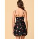 thumbnail image 4 of Pijama De Corazón De Satén Para Mujer Mini Vestido De Salón De Encaje Sexy Negro S, 4 of 5