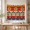 thumbnail image 5 of Geometric Mountains and Diamonds in Horizontal Stripes, Mystical Folk Art for Boho Decor Lovers, Nature Inspired Wall Art, Housewarming Gift Tapestry Wall Hanging for Bedroom and Living Room, 5 of 7