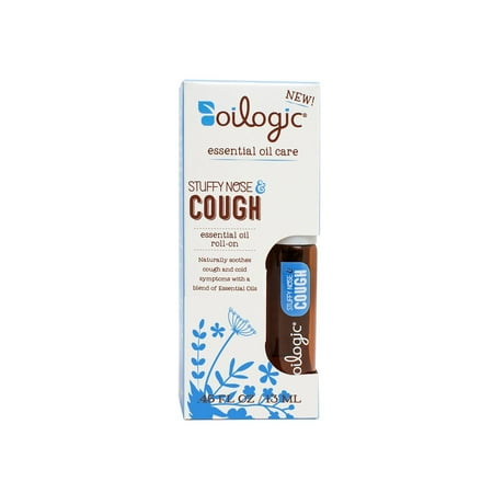 Oilogic Stuffy Nose & Cough Essential Oil Roll-On Baby Cold Symptoms.45OZ 0.45