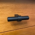 thumbnail image 5 of Alpine Hardware Solid Euro Style Bar Handle Pull | 5Pack ~2 1/4" Length | Heavy Stainless Steel Banded T-Knob Pull with a Matte Black Finish | Cabinet Hardware, 5 of 5
