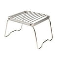 thumbnail image 1 of Soporte plegable para estufa con parrilla para fogatas, usos múltiples, soporte para quemador de parrilla para fogata, para senderismo, patio trasero, kusrkot Parrilla plegable para fogatas, 1 of 8