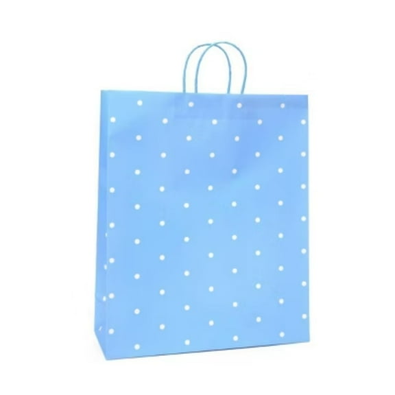 Jumbo Bag White Dots on Blue - Spritz