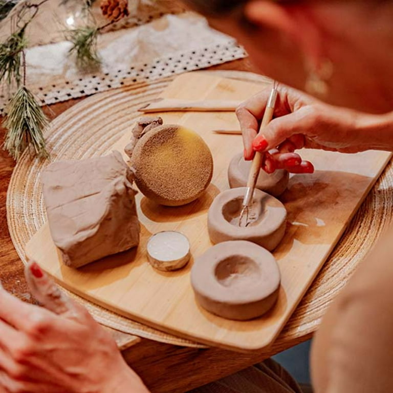 KLAYFUL Air Dry Clay Pottery Kit – Complete DIY Craft Set For Adults & Couples | 3kg Clay, Tools, Paints & Brushes Included