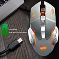 thumbnail image 4 of Freedo Souris Sans Fil 2,4 GHz Rechargeable Silencieuse, Souris de Jeu avec Récepteur USB, Rétroéclairage LED 7 Couleurs pour Ordinateur PC, Portable Gris, 4 of 8