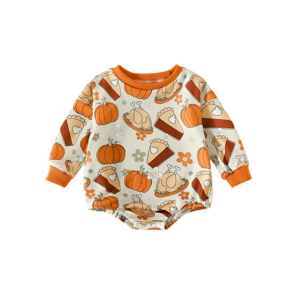 Bagilaanoe Newborn Baby Girl Boy Oversized Romper Sweatshirt Long Sleeve Bodysuits Print Pullover 3M 6M 12M 18M Infant Casual Tee Tops