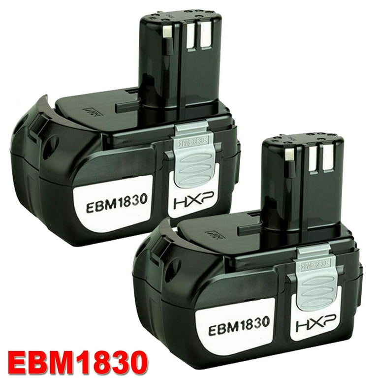2Pack 18V 6.0AH Li ion EBM1830 Battery For HITACHI BCL1815 BCL1830 BCL1840 BCL1850