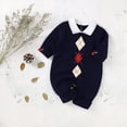 thumbnail image 3 of 0-18M Baby Girls Boys Long Sleeve Knitted Romper Sweater Newborn Casual Warm Jumpsuit Bodysuit, 3 of 8