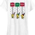 thumbnail image 3 of Peanuts - Woodstock Merry And Bright Christmas - Women's Short Sleeve Graphic T-Shirt, 3 of 6