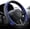 Black and Blue, variant on chasenew Steering Wheel Cover Leather 14 1/2-15 inch Universal Padded Soft Grip Breathable for Car Truck SUV Jeep Anti Slip Blue and Black