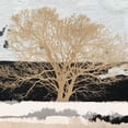 thumbnail image 2 of Alessio, Aprile 15x15 White Modern Wood Framed Museum Art Print Titled - Golden Tree (detail), 2 of 4