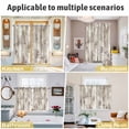 thumbnail image 6 of Abstract Brown Kitchen Curtains 63 Inch Length, Retro Country Rustic Street Oil Paint Art Grommet Top Bedroom Living Room Curtains, Light Filtering Cafe Curtain Drapes 2 Panels Set 104''x63'', 6 of 9