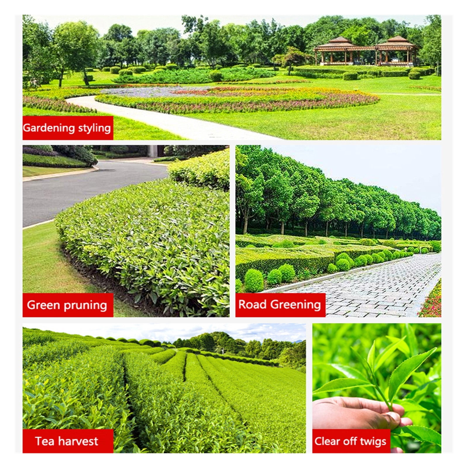 Electric Hedge Trimmer Portable Hedge Trimmer Power Tools Garden Pruning Machine 600W 1750r/min ,2 IN 1 Trimmer & Edger