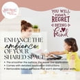 thumbnail image 3 of You Will Never Regret Being Kind Wall Decals Quotes Motivational - Die-Cut Vinyl Wall Art - Inspirational Vinyl Decals - Sayings for Wall Decor - Removable Office Lettering, 16x23-Inch, Burgundy, 3 of 5