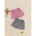 thumbnail image 6 of BemeyourBBs 2 Pack Toddler Baby Girl Boy Plaid Gingham Shorts Set Infant Girls Boys Summer Elastic Waist Checkered Loose Fit Shorts Bottoms, 6 of 9